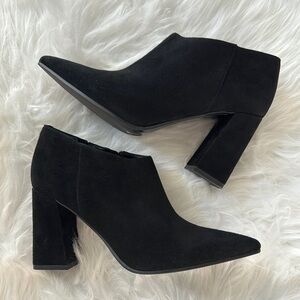 Marc Fisher Jayla Block Heeled Suede Booties size 9.5